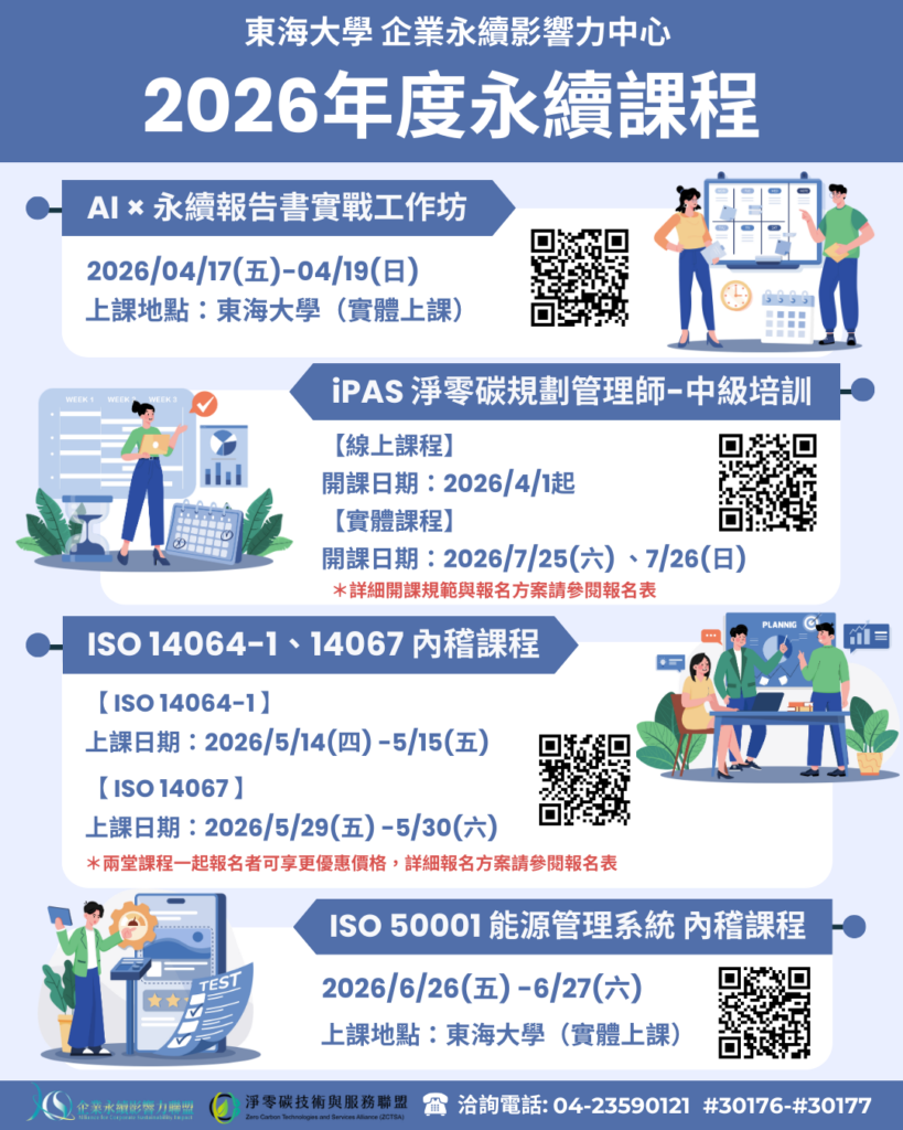 2026年度永續課程